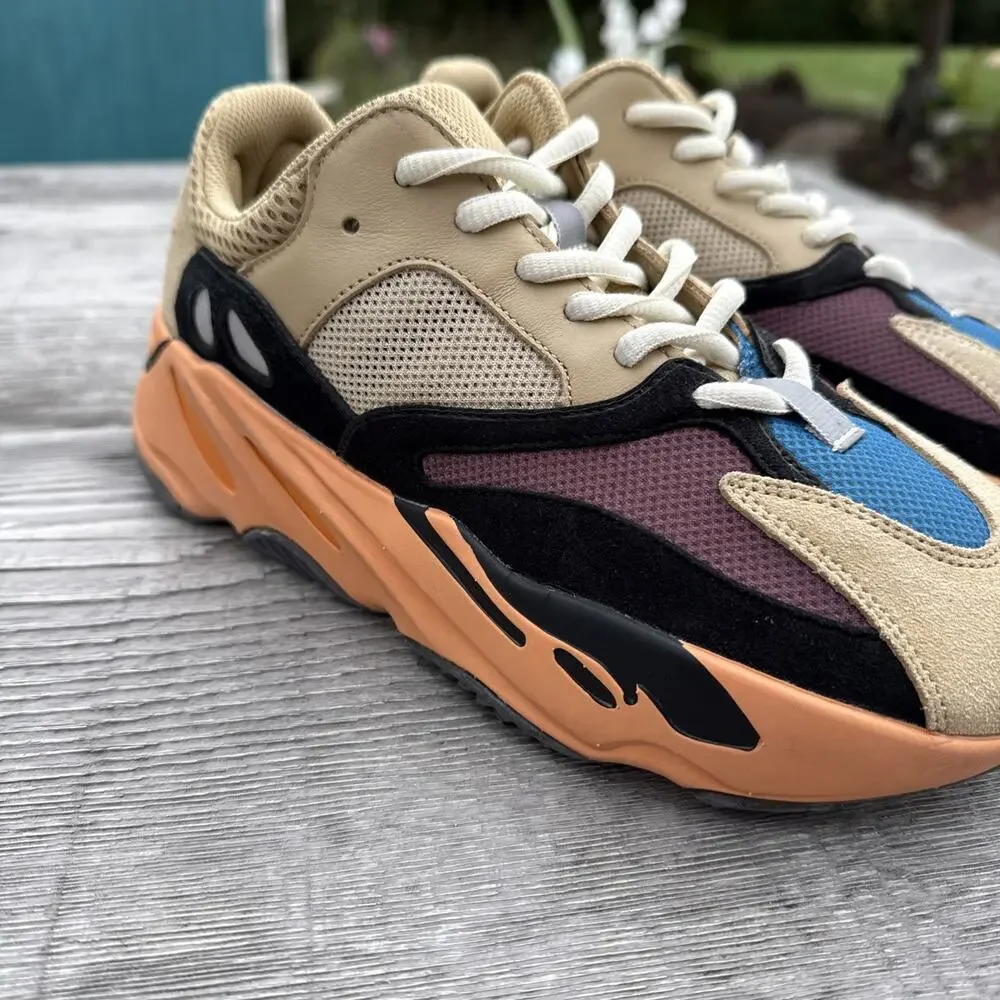 Adidas Yeezy Men's Enflame Orange Tan/Orange/Black/Blue *NO BOX*